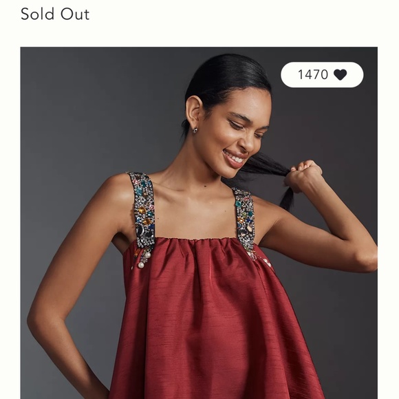 Anthropologie embellished mini bubble dress - Picture 3 of 5